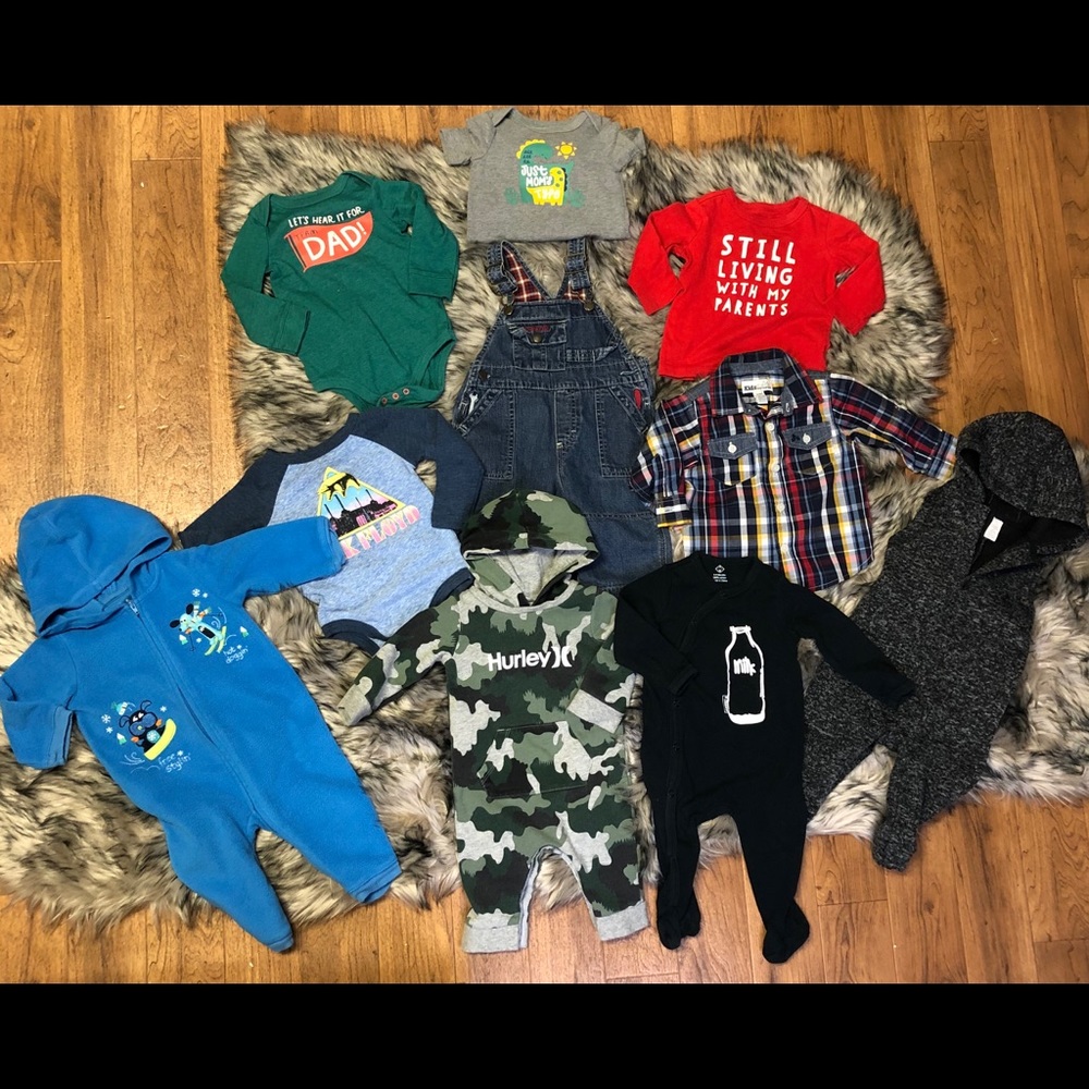 Baby Boy Clothes, Size 6-9 Months, 10 Pieces